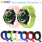 20 мм ремешок для Amazift Bip ремешок для Garmin Vivoactive 3645 силиконовый резиновый ремешок на запястье для Samsung Gear S2 Sport