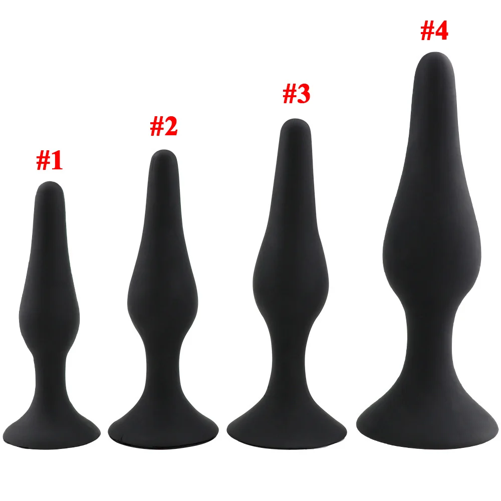 4 шт. силиконовый Анальная пробка массажер простаты анус открытый клизмы