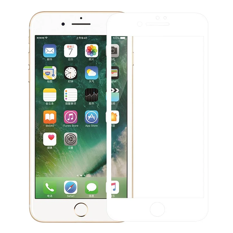 White Nilkin для iPhone 8 7 Plus, закаленное стекло, защита экрана, Nillkin 3D CP+ MAX, полное покрытие, нано стекло, пленка для Apple iPhone 8 7 - Цвет: White