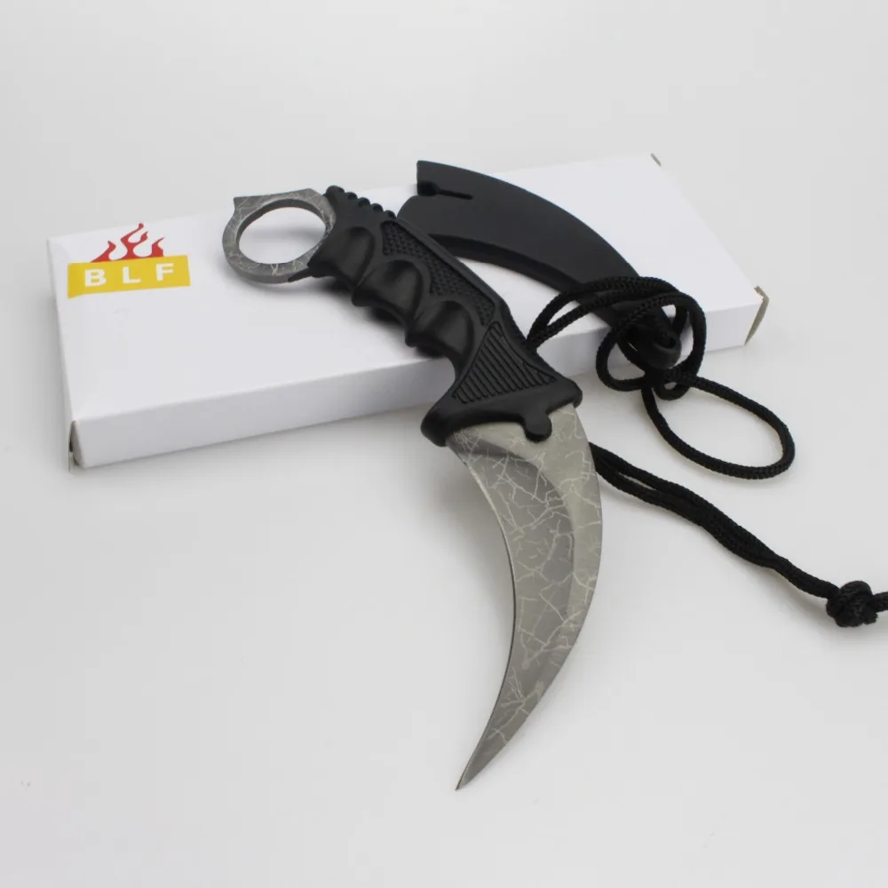 Karambit нож Тактический фиксированный нож с лезвием Faca Cuchillo De La Supervivencia Couteaux Lame Fixe CSGO Kelebek боевой нож