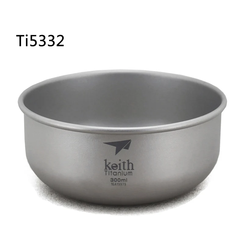 Ti5332 Keith напольная титановая чаша тарелка для кемпинга походов набор столовых приборов для скалолазания кухонная посуда 300 мл-900 мл - Цвет: Ti5332