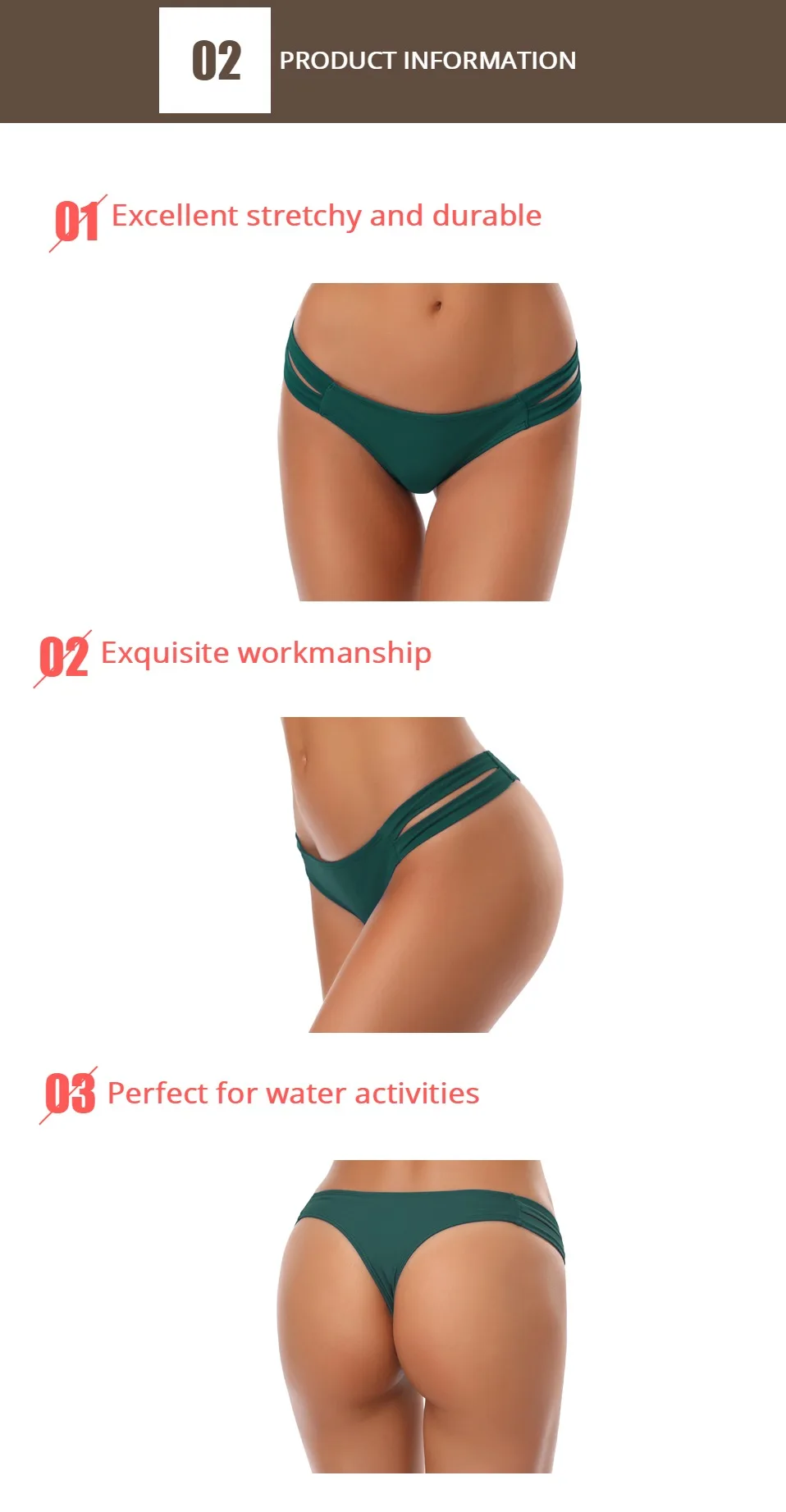 SHEKINI Cheeky Бикини Низ Strappy низкая посадка бразильские стринги шорты для плавания для женщин