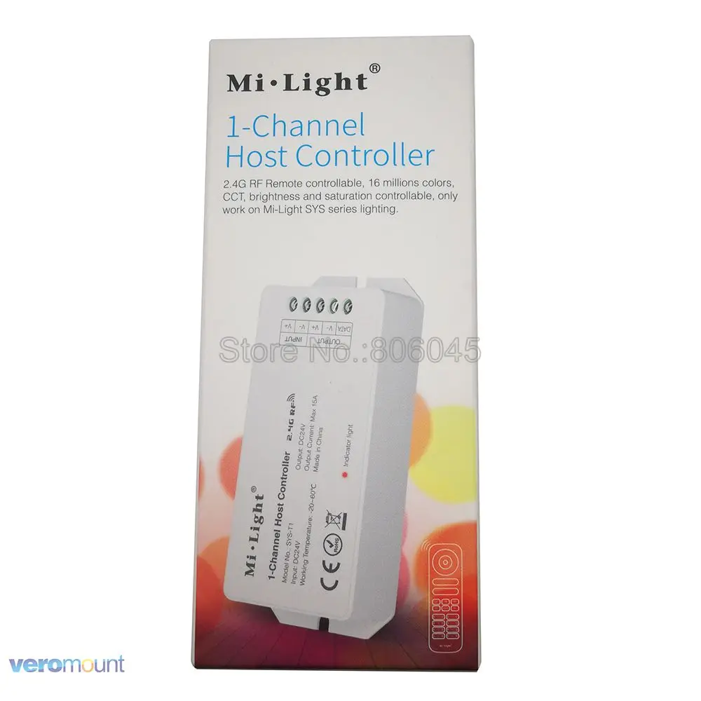 SYS T1 Mi светильник DC24V 360W 15A 1 Channel Управление Wi Fi DMX512 Alexa приложение работать с серии