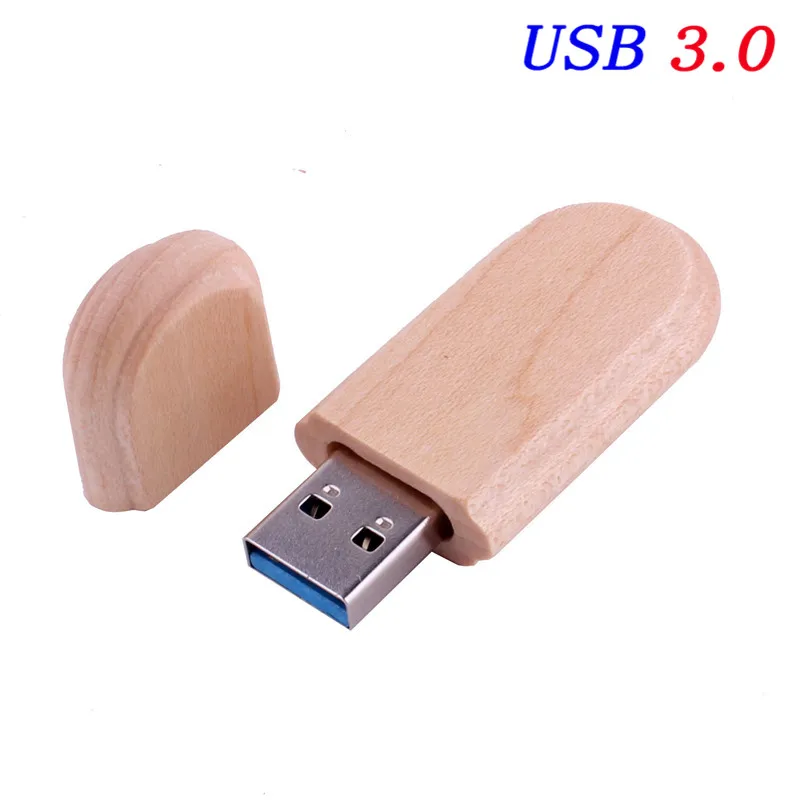 JASTER USB 3,0 клен деревянный+ коробка флэш-накопитель Флешка 16 ГБ 32 ГБ 64 Гб фотография свадебный подарок(более 10 шт бесплатный логотип - Цвет: no box