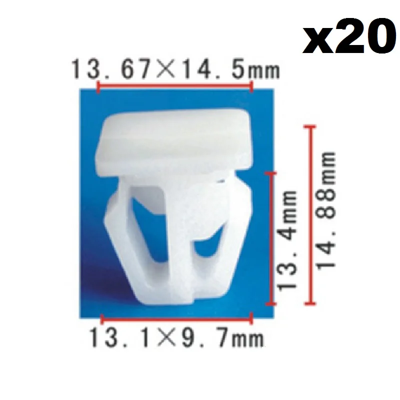 

20 шт. нейлоновых фиксирующих зажимов для Honda внутренняя отделка двери plate