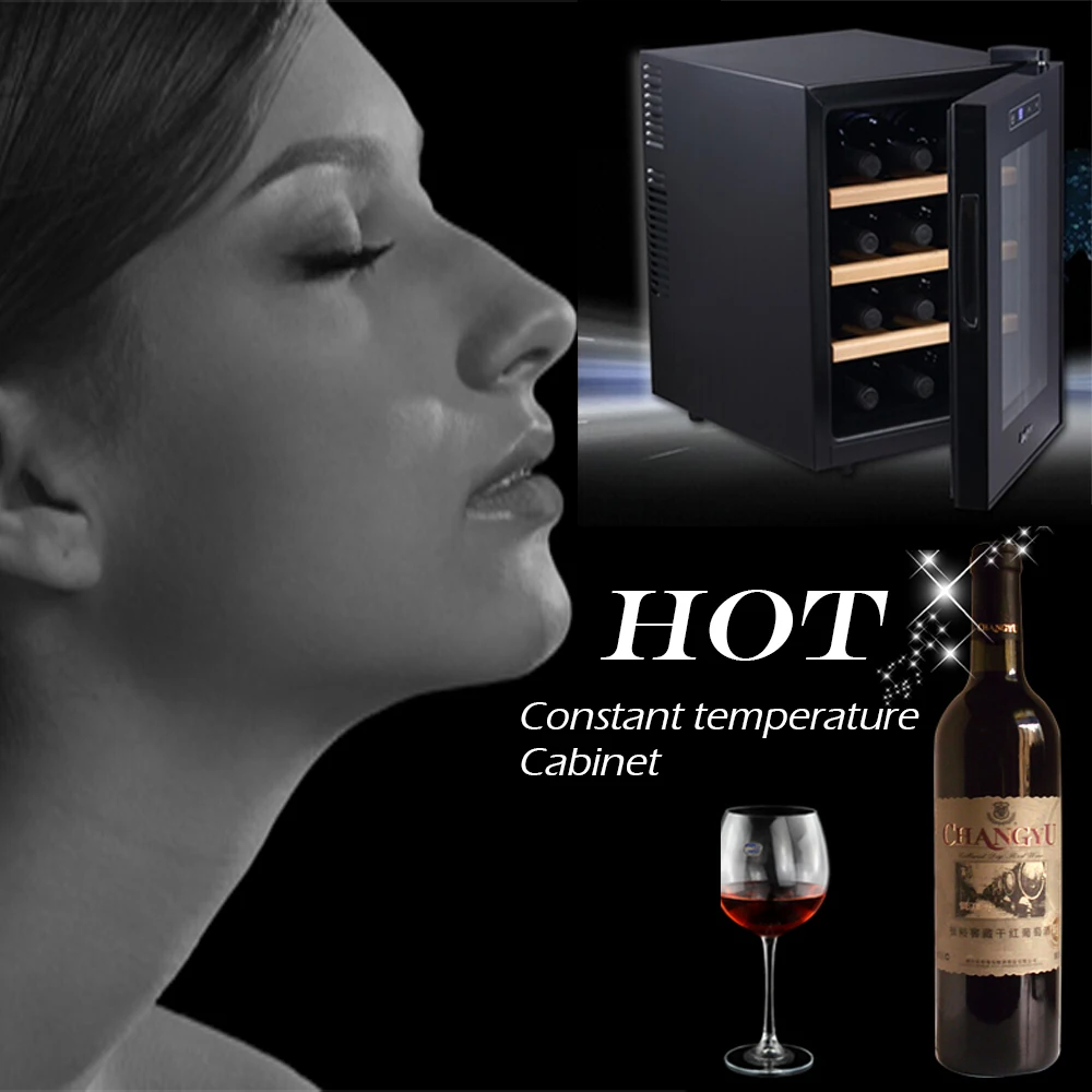 Роскошный темно красный шкаф humidors домашнее хранение и организация хозяйство