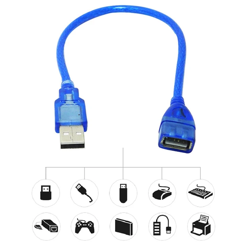 Удлинитель кабеля USB 0 3 2 м Папа мама кабели для передачи данных ПК клавиатуры