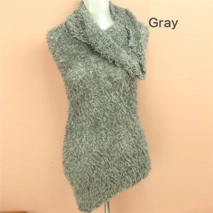 silver gray ZFQHJJ Модный женский волшебный шарф с капюшоном DIY Многофункциональные универсальные Потрясающие Шарфы Шали Обертывания пашмины Echarpes - Цвет: silver gray
