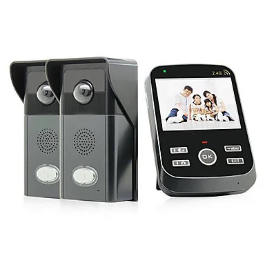 FKH Беспроводной Видео Дверной Звонок Два Удаленной Камеры Телефонный |