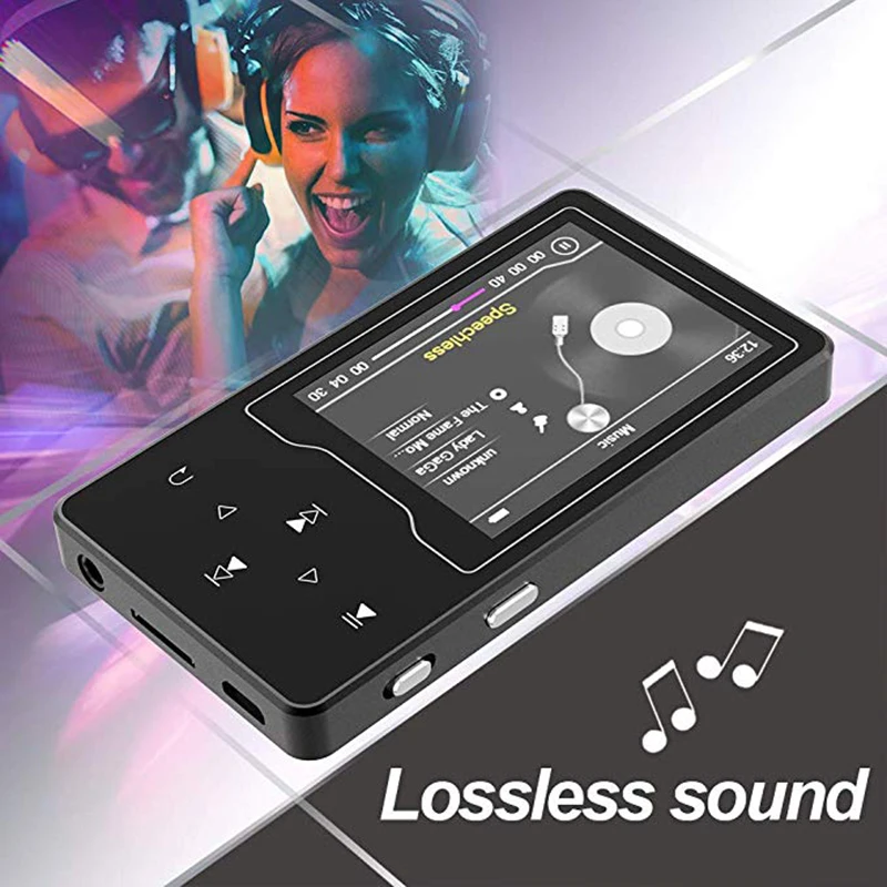 Обновленная версия сенсорной кнопки D08 MP4 плеер с Bluetooth 2,4 дюймов HD экран без потерь 16 Гб динамик электронная книга FM медиа MP4 плеер