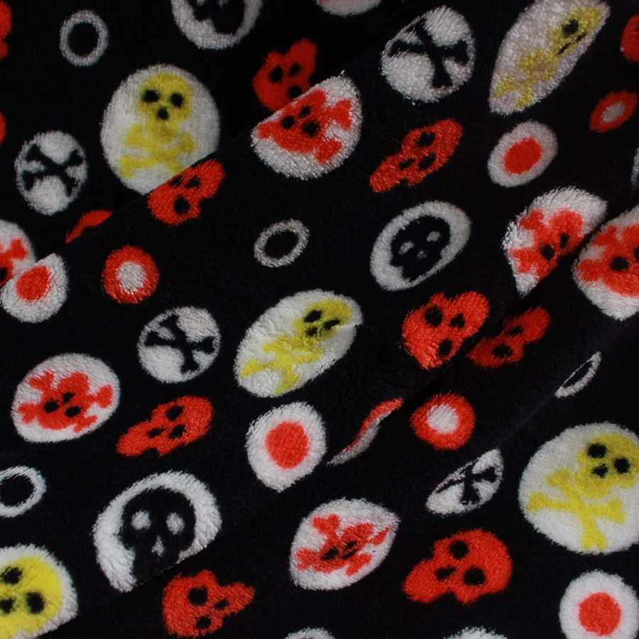 Коралловый флис скелет череп на Хэллоуин голова паук сеть кошмар бросок одеяло