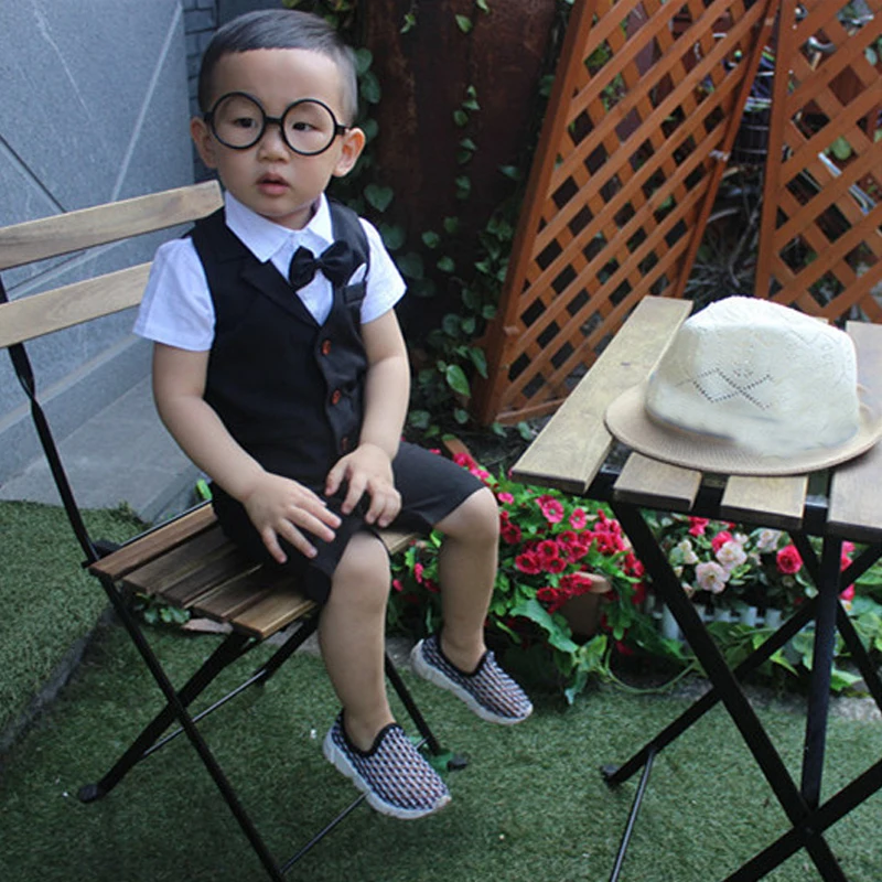 Комплект одежды для маленьких мальчиков новинка 2019 летняя детская официальная