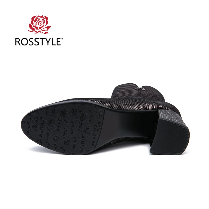 ROSSTYLE/модные базовые ботильоны из овечьей кожи Простые Женские ботинки