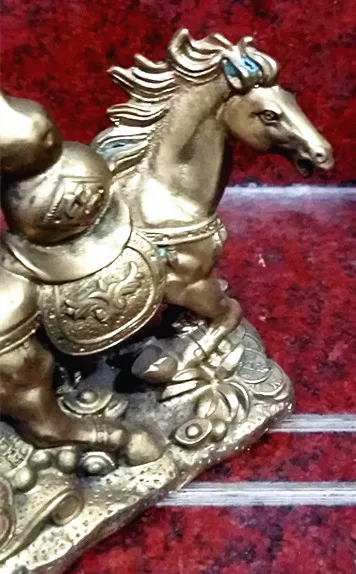 

The lucky Chinese brass successful horse statue