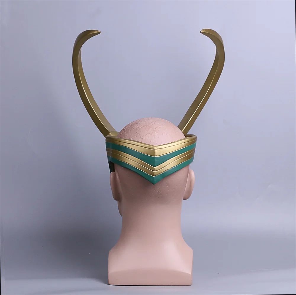 2017 фильм ТОР 3 Ragnarok Loki Laufeyson ПВХ шлем маски для Косплей Хэллоуин