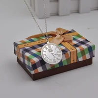 solid silver monogram stamp necklace personalized baby brith time souvenir engrave disc custom christmas brithday gift