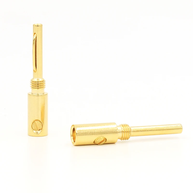 

1000pcs/lot 24K Gold Nakamichi Speaker banana plug Audio Jack connector