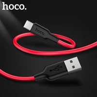 hoco silicone usb type c cable 2a usb c cable fast charging data cable type c usb charger cable for galaxy s8 plus xiaomi 6 mi5