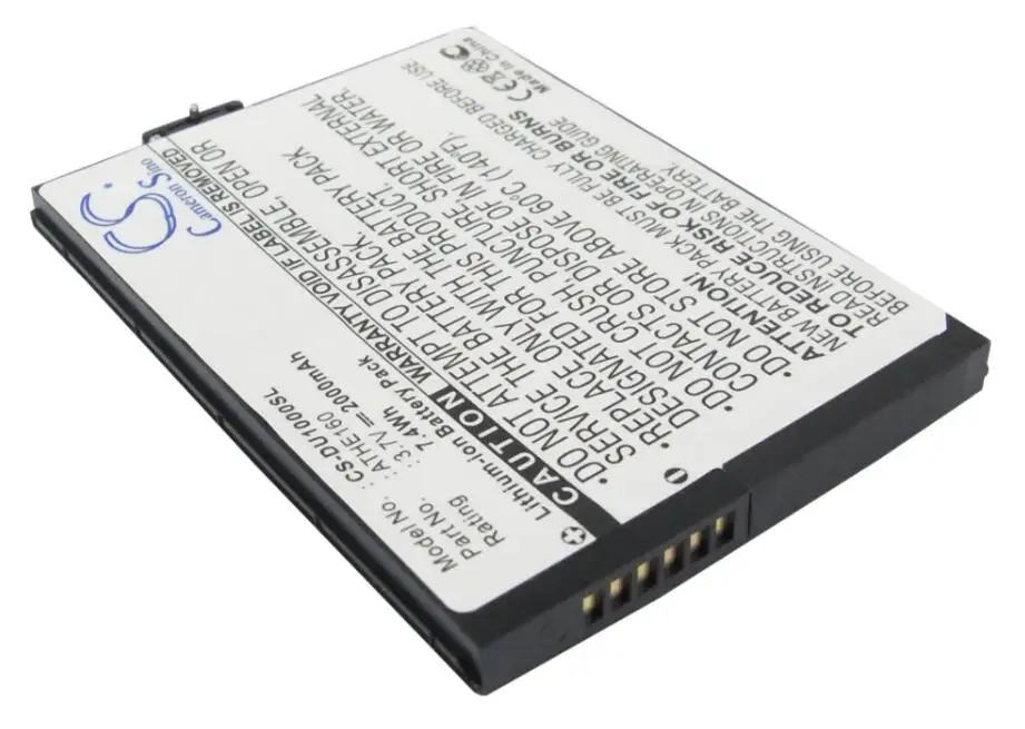 Аккумулятор Cameron Sino 2000 мАч для HTC Advantage X7500 Athena 100 DOPOD U1000 O2 XDA Flint MDA Ameo X7501 Shangri-La |