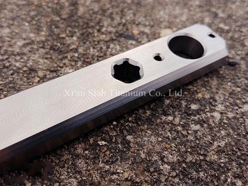 Titanium TC4 мм 124 мм длинные 74 мм толщиной EDC Prybar Cowbar Прай бар с зажимом 50 г с шестигранным гаечный ключ измельчители обработки