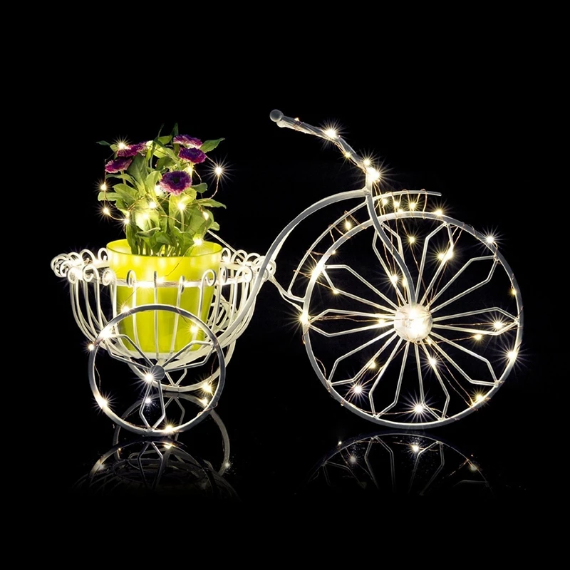 Wonlukiy DC12V Led Fairy String Light 5 M 50 Водонепроницаемый на открытом воздухе серебристо