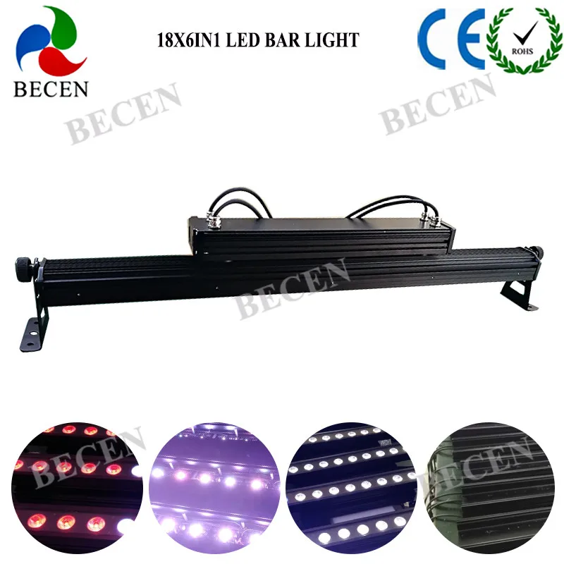 BECEN 1-10 шт. IP65 18x18 Вт 6 в 1 Пиксельная панель светодиодное настенное освещение