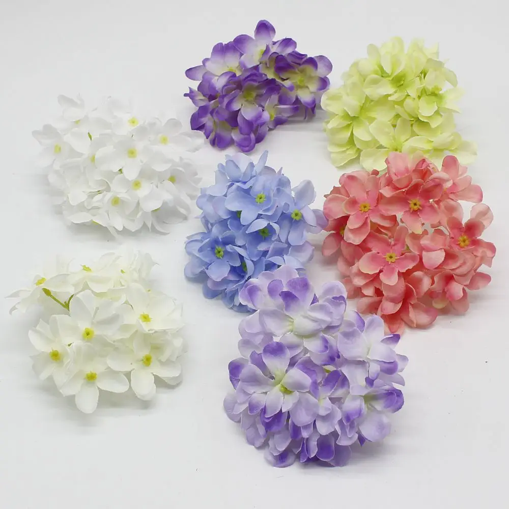 2 шт./лот большие гортензии искусственные шелковые цветы украшение для дома