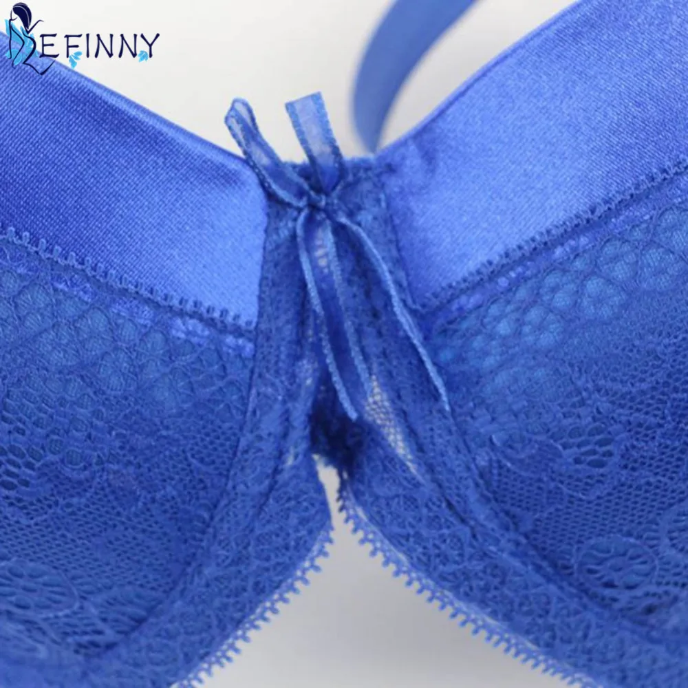 Привлекательный женский бюстгальтер пуш-ап с застежкой сзади кружевной на