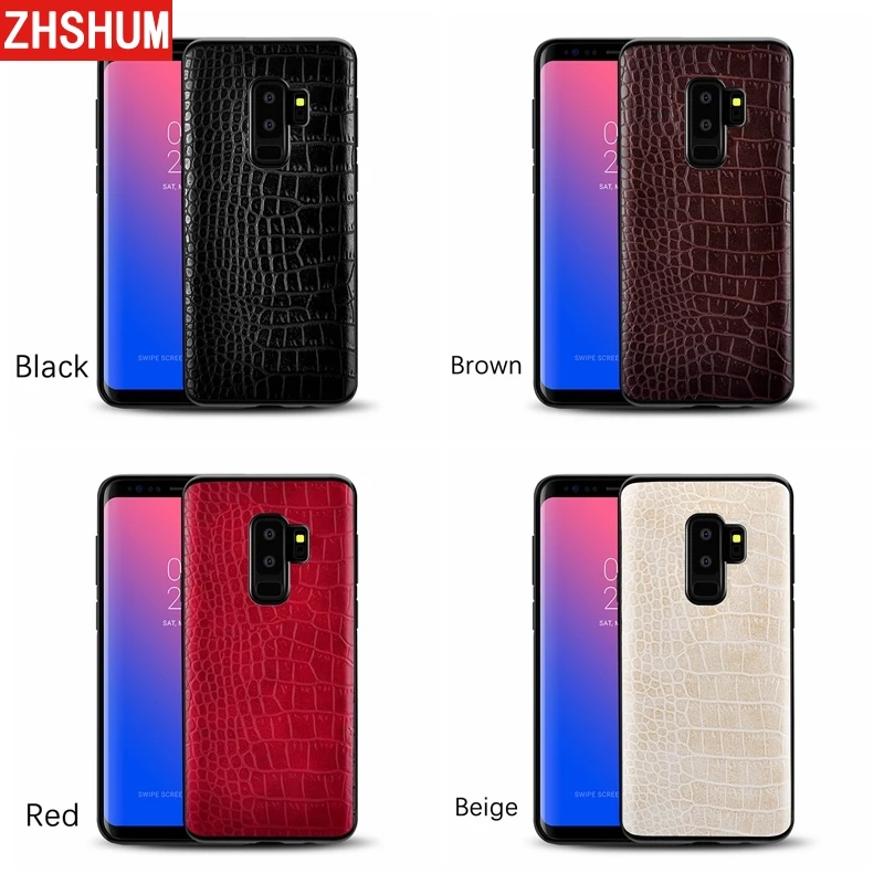 Luxury PU Leather Case For Samsung Galaxy S10 S10e Plus S9 S8 Crocodile Pattern Back Cover for Note 10 9 8 + e S |