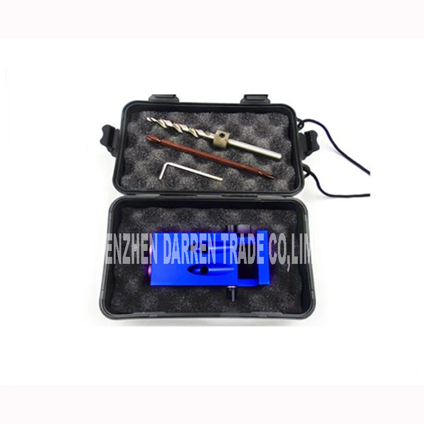 

XK-1 Mini Hole Jig Kit System For Wood Working & Joinery With Step Drilling Bit & Accessories aluminum alloy inner hole 9.5MM