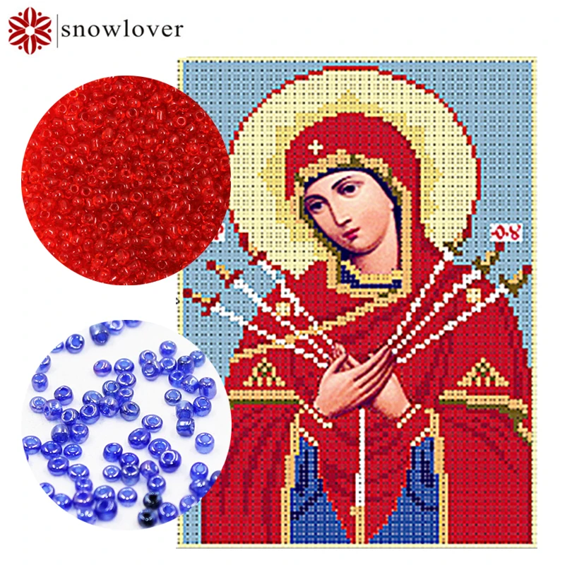 Snowlover бисер рукоделие DIY вышивка крестиком точная печать картины портретный узор