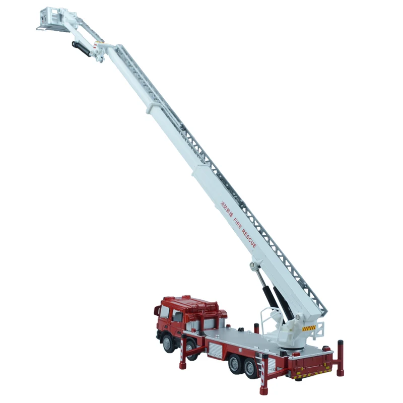 Сплав инженерный Лифт пожарный двигатель модель автомобиля 1:50 воздушный