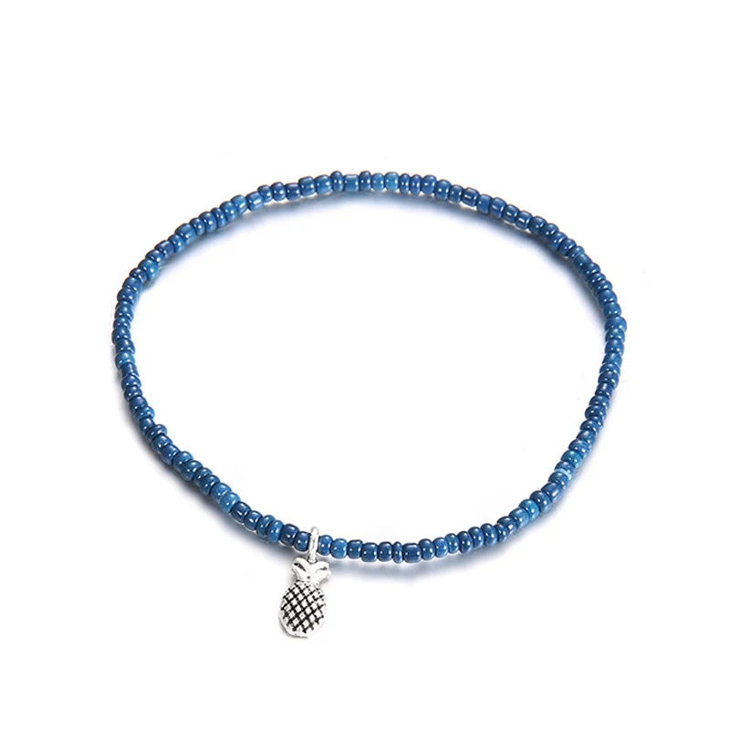 3 шт./компл. винтажные женские браслеты из кожаного шнура с бусинами плетеный