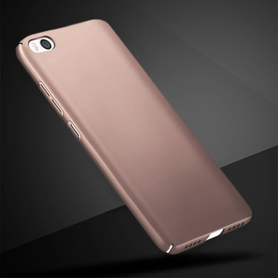 Жесткий матовый чехол для Xiaomi Mi5, чехлы Mi6 Mi5s для Xiaomi Mi5x, чехол 360, полная защита MI 5 6 MI 5S MI 5x Pro, чехол для телефона - Цвет: Rose Gold