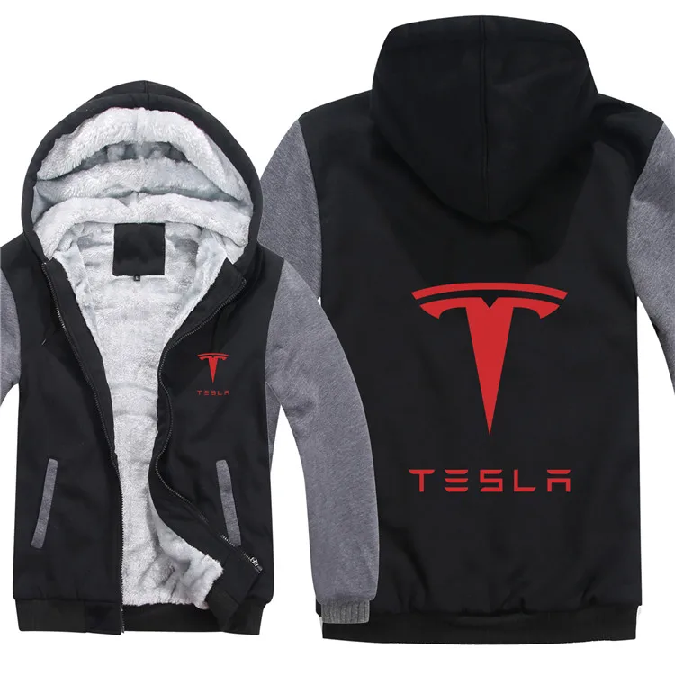 Зимние толстовки с капюшоном «Tesla» мужские модные пальто шерсть подклад куртки толстовки с теслой капюшоном мужские пальто HS-013 - Цвет: as picture