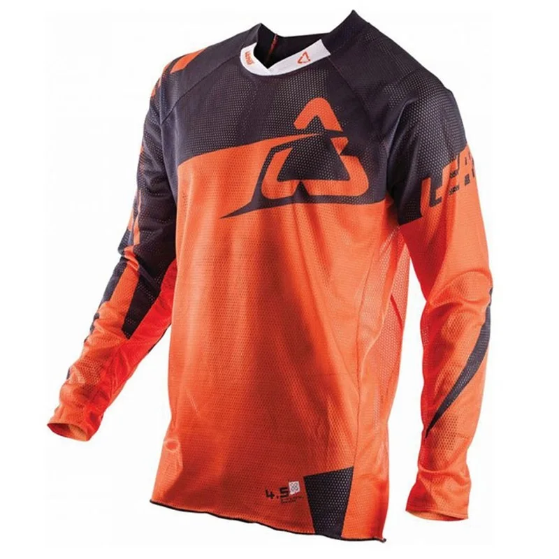 MTB MX ATV Motocross Leatt DH с длинным рукавом летняя одежда для езды по пересеченной