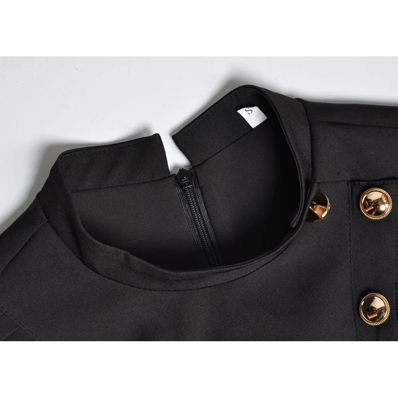HIGH QUALITY Newest Summer Fashion 2018 Runway Dress Women's Long Sleeve Buttons Mid-calf Mermaid | Женская одежда