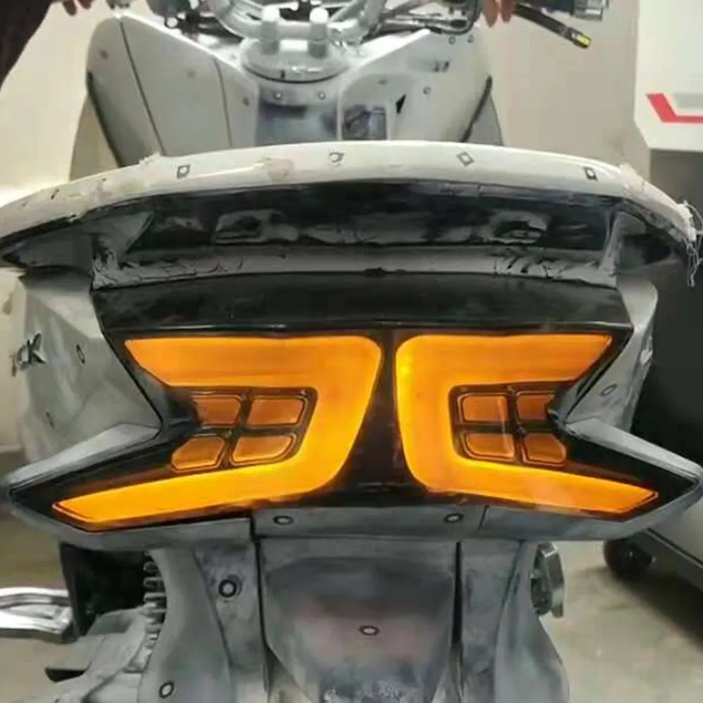 Modified Motorcycle 2018 pcx led tail lamp rear taillamp tailight brake stop light turn signal for yamaha PCX150 PCX125 | Автомобили и