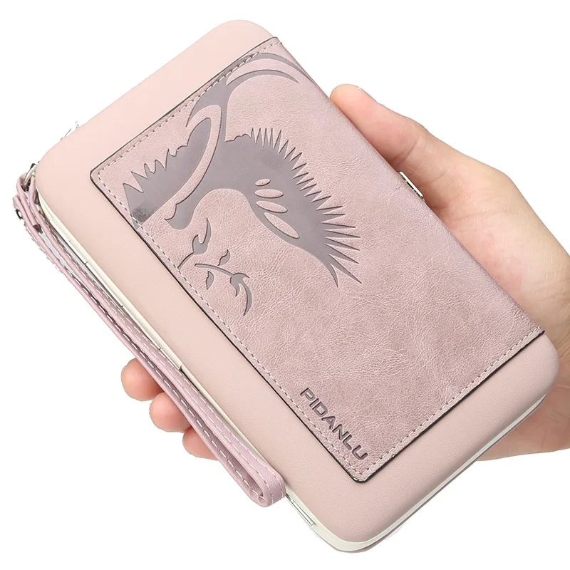 2018 Lunch box wallet women long PU Phone Holder Pocket Zipper Purse Strap Money Bag Coin For phone WB068 | Багаж и сумки