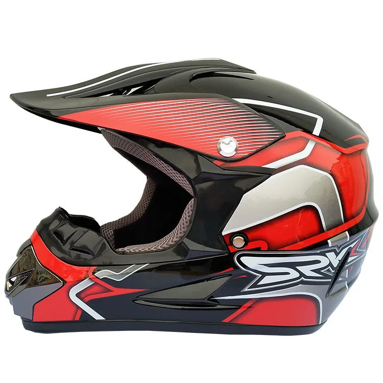 Black red PK Мотоцикл взрослых Мотокросс внедорожный шлем Moto ATV для езды на велосипеде по бездорожью и склонам MTB DH гоночный шлем кросс шлем capacetes - Цвет: Black red PK