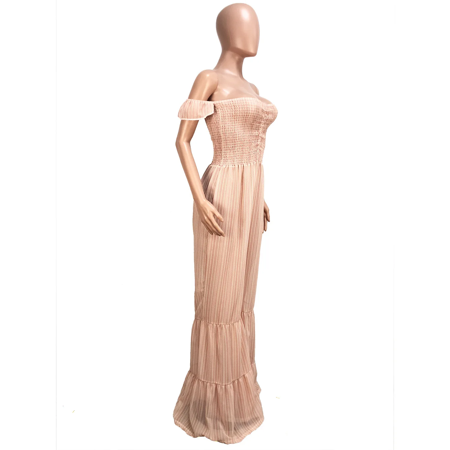 

2019 new summer elegent fashion style women beauty plus size long jumpsuit S-XL