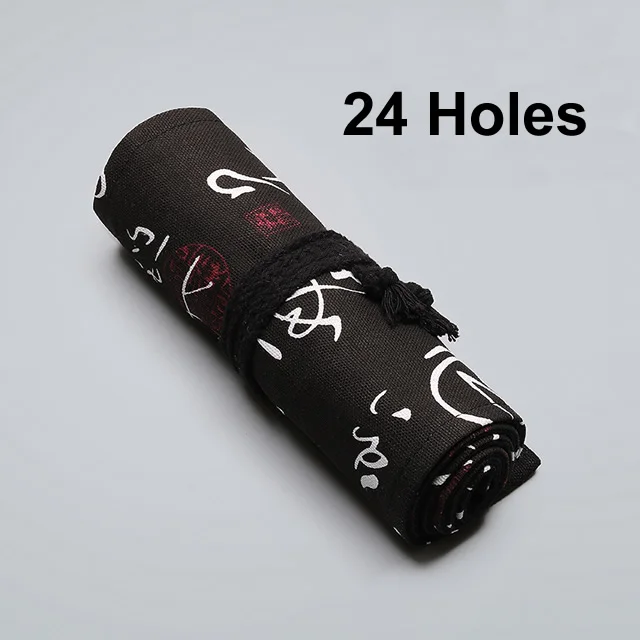 24 with out pencil 12/24/36/48/72 рулон школьный пенал Kawaii пенал из ткани уголовного для девочек и мальчиков милый большой пенал, штрафы коробка канцелярских принадлежностей - Цвет: 24 with out pencil