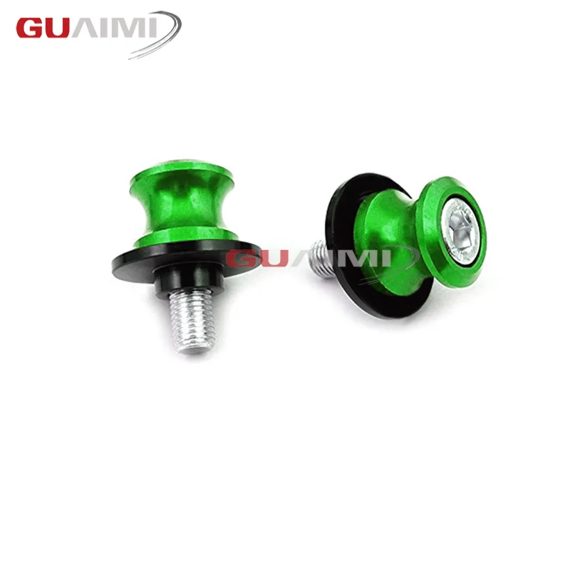 ЧПУ 8 мм Swingarm Слайдеры Катушки зеленый для KAWASAKI Z800 2012 2013 2014 Ninja ZX6R 2015 ZX10R 2011-2015 ZX 6R 10R |