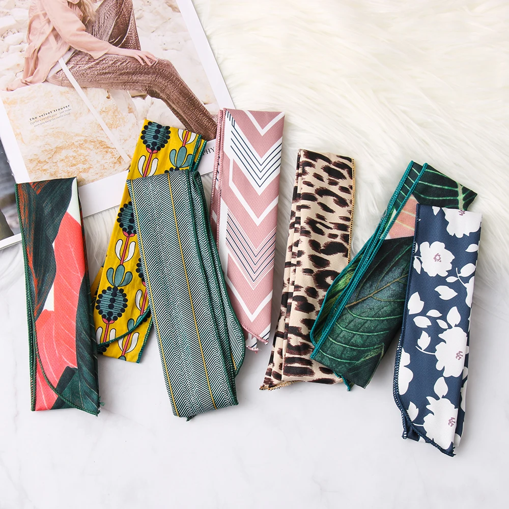 Модные леопардовые точки принт губ цветок кроличьи уши лента головной убор