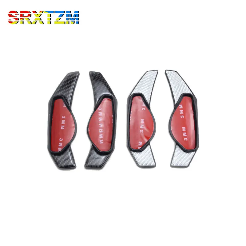 

SRXTZM Carbon Fiber Steering Wheel Shift Paddle Extension Shifter Sticker Car-Styling For Jaguar XF XJ XE F PACE FTYPE