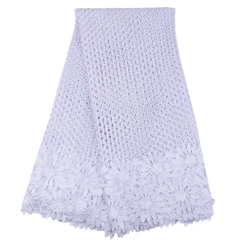 Новейшая вышивка африканские кружевные ткани высокого качества для свадебного платья водорастворимое