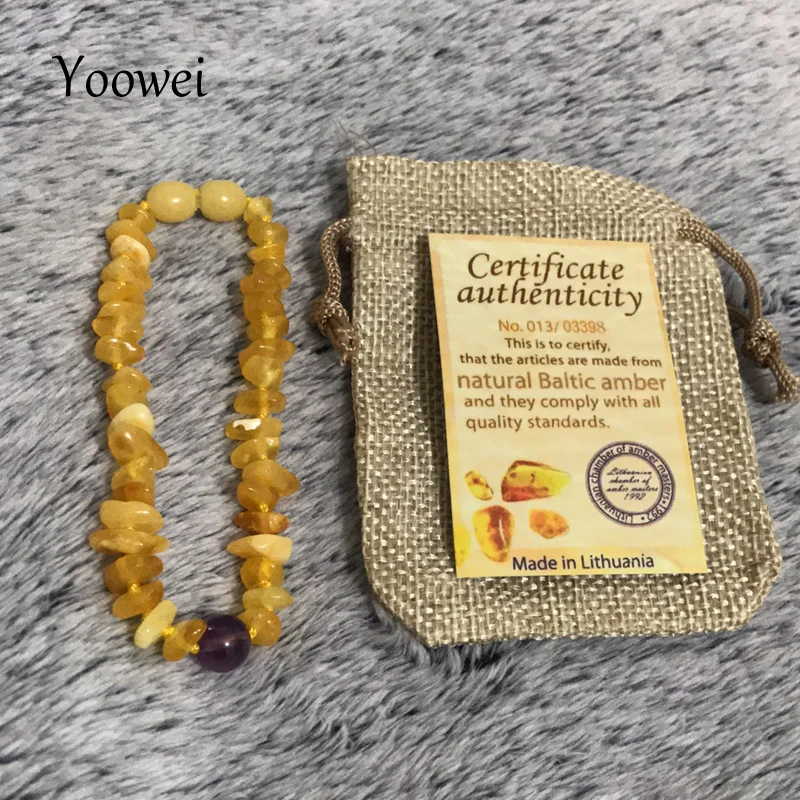 

Yoowei Wholesale Natural Amber Bracelet/Necklace Amethyst Quartz Agate Stone Customized diy Gems Baltic Amber Jewelry Supplies