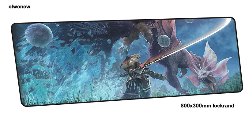 Коврик для мыши Monster Hunter 80x30 см, игровой коврик для мыши, большой геймерский коврик, толстый игровой компьютерный стол, коврик для мыши, коврики для игровой клавиатуры - Цвет: design 10