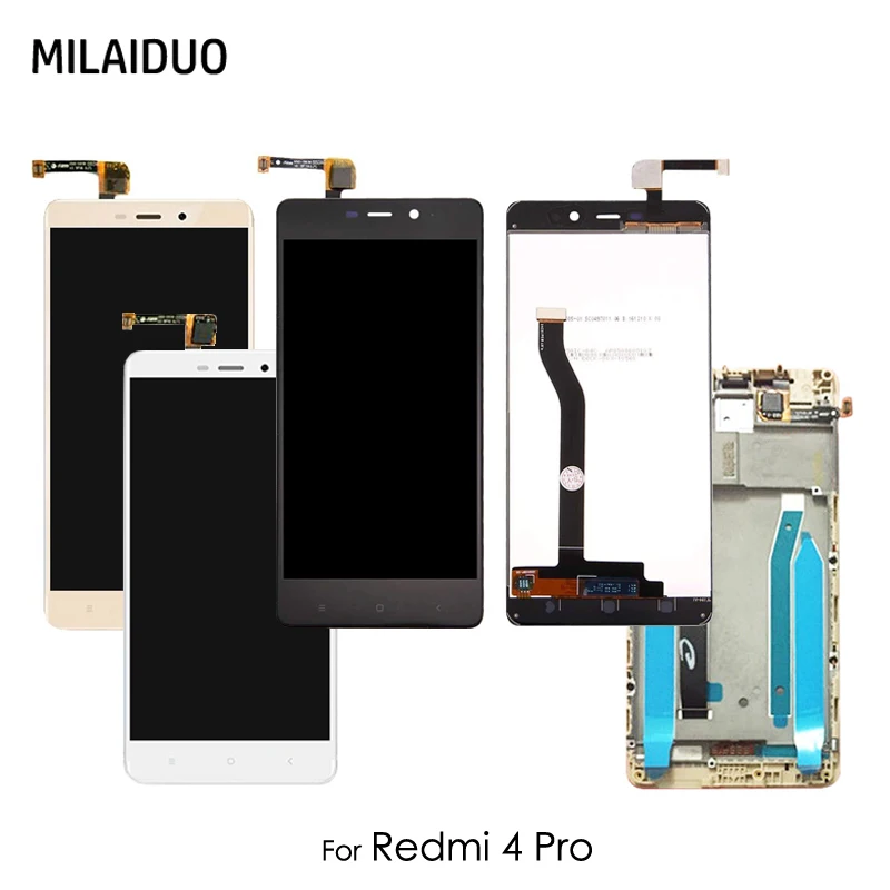 ЖК дисплей для Xiaomi Redmi 4 Pro сенсорный экран дигитайзер сборка Замена с рамкой