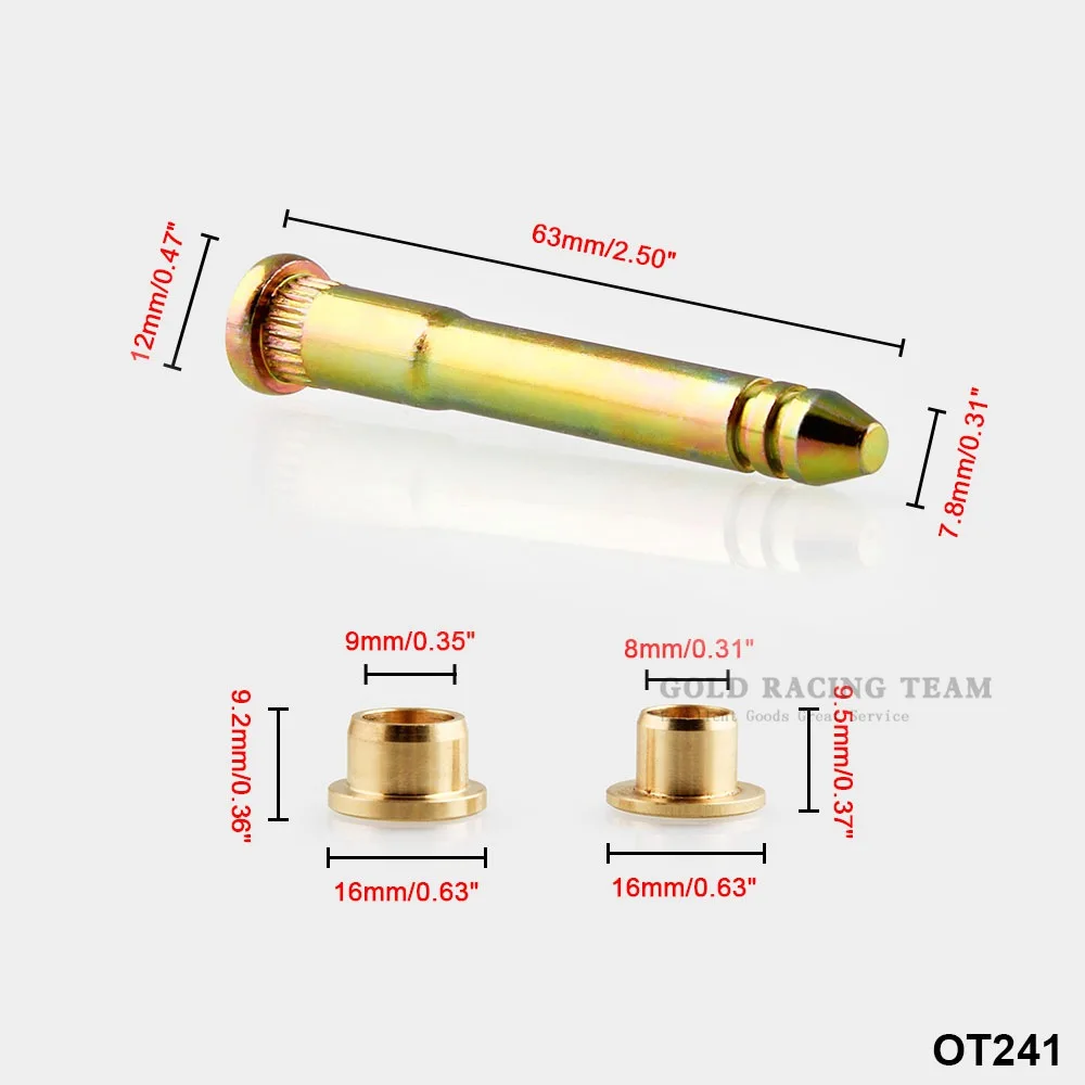 Оцинкованная Сталь дверной шарнир и втулки Ремонтный комплект для Honda Civic Accord CR V